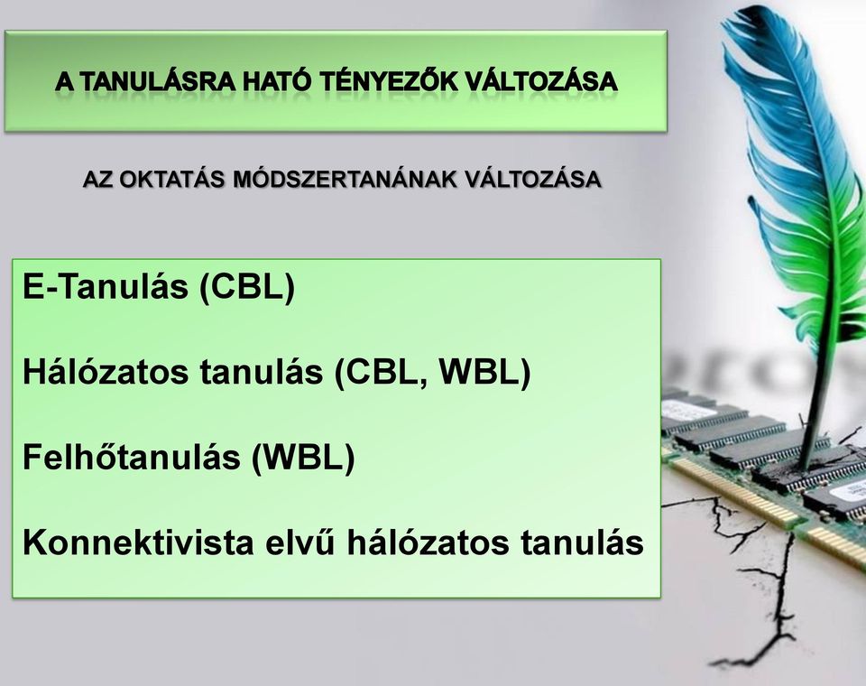 Hálózatos tanulás (CBL, WBL)