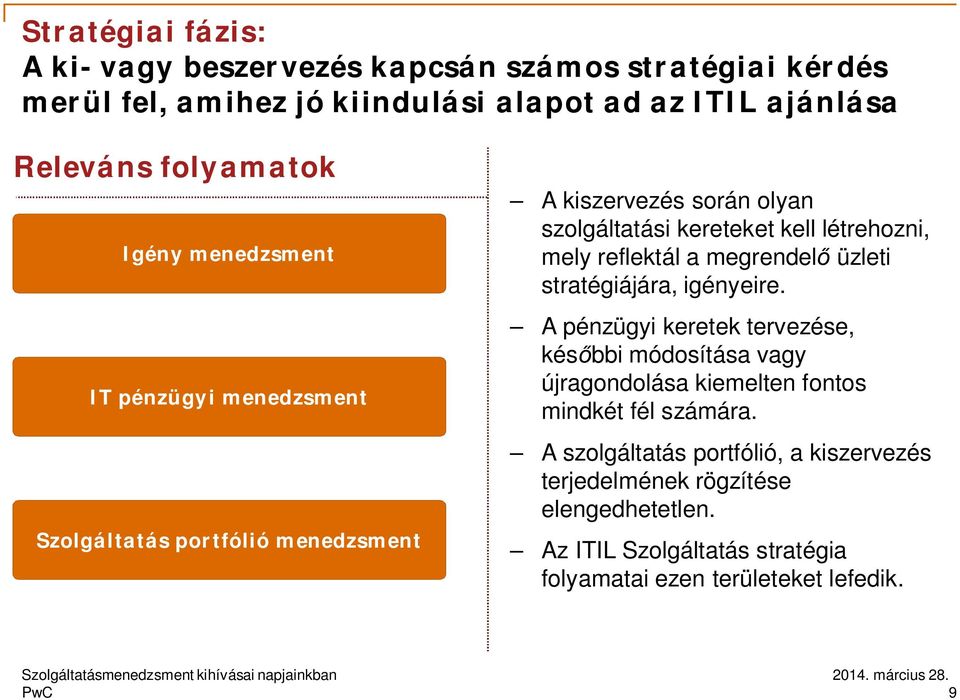 reflektál a megrendel üzleti stratégiájára, igényeire.