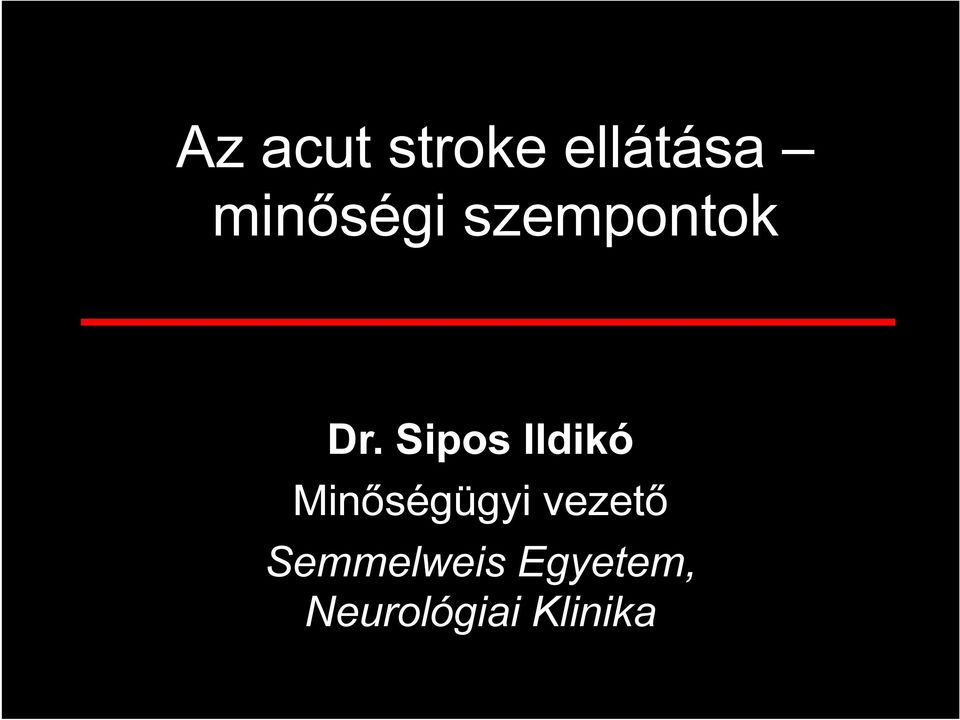 Sipos Ildikó Minőségügyi