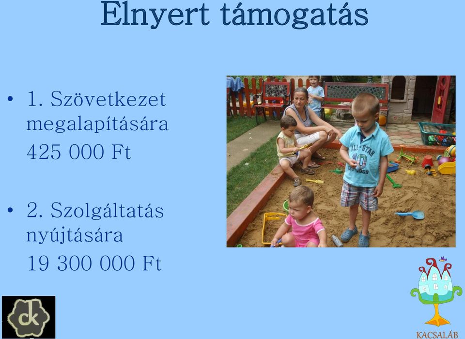 megalapítására 425 000