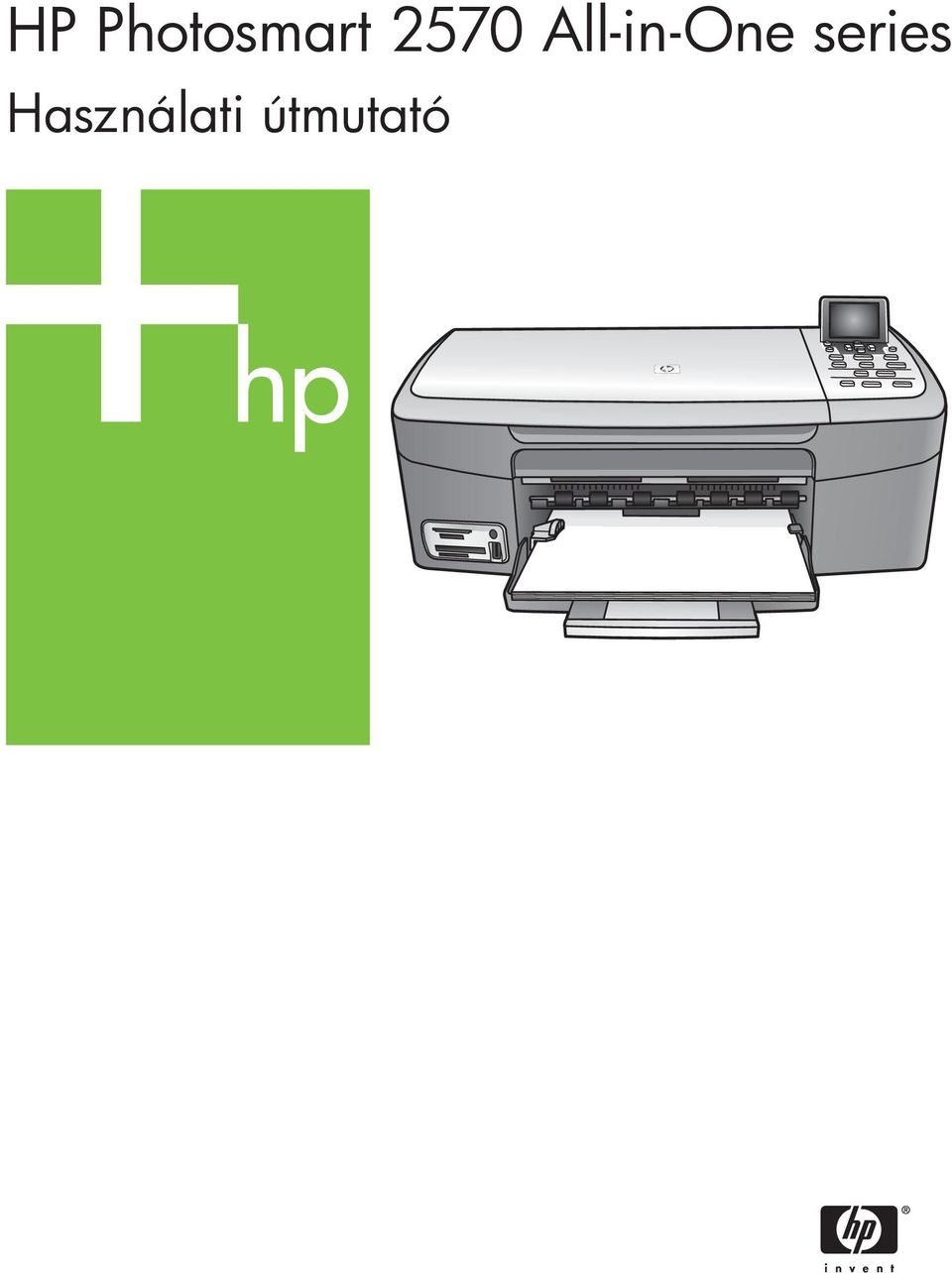 HP Photosmart 2570 All-in-One series. Használati útmutató - PDF Ingyenes  letöltés