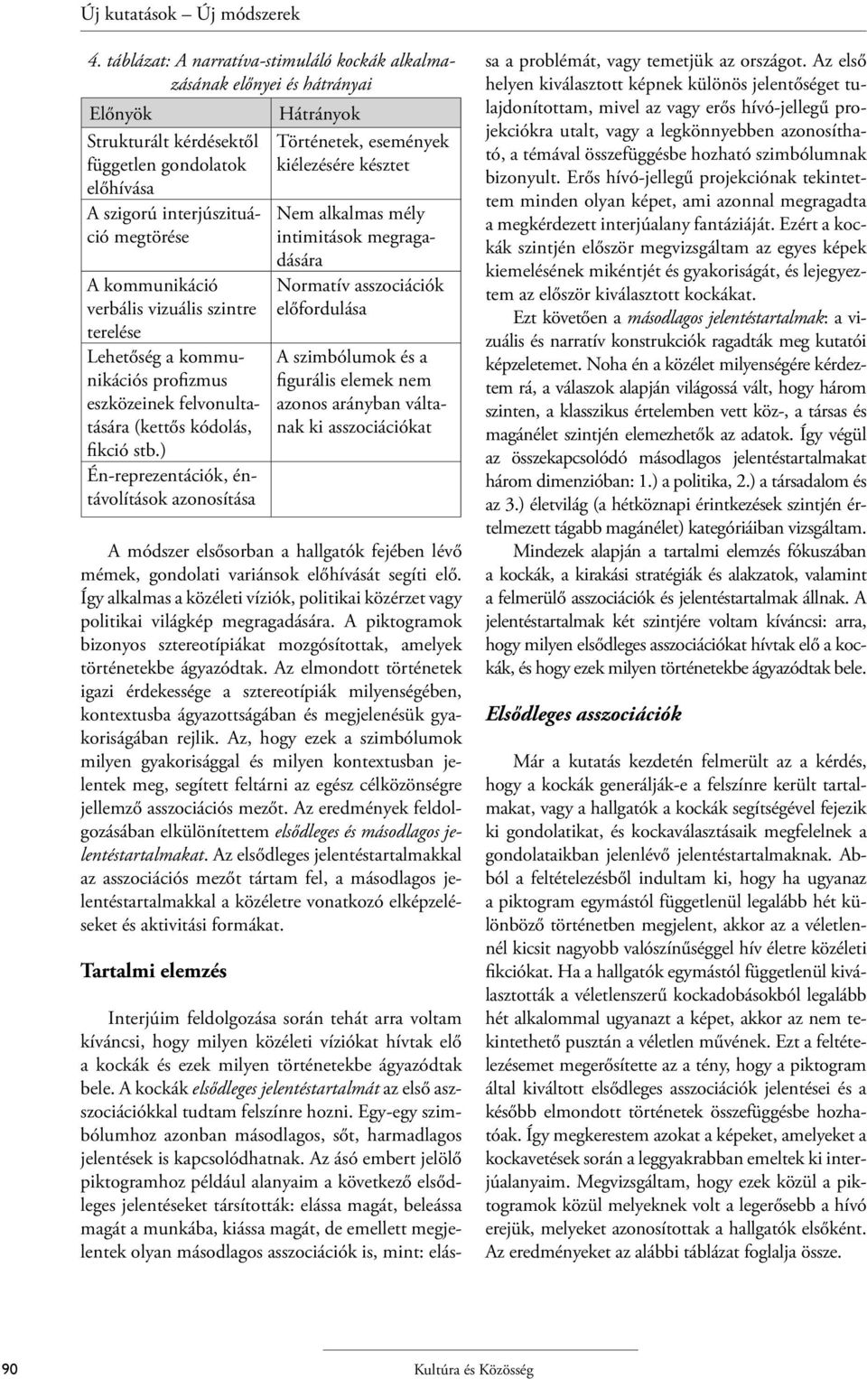 verbális vizuális szintre terelése Lehetőség a kommunikációs profizmus eszközeinek felvonultatására (kettős kódolás, fikció stb.