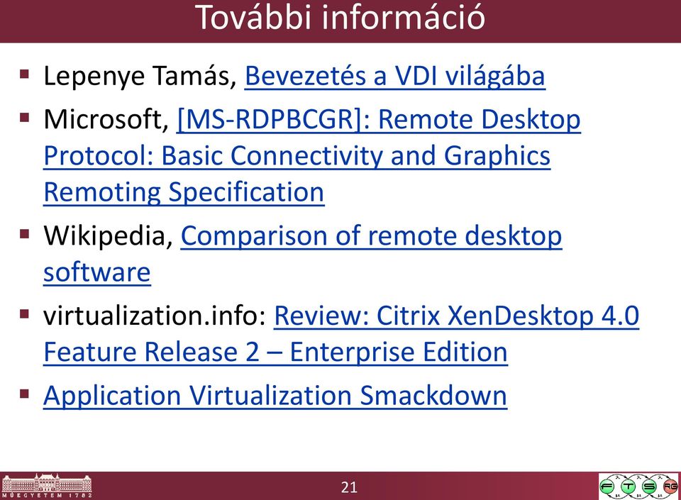 Wikipedia, Comparison of remote desktop software virtualization.