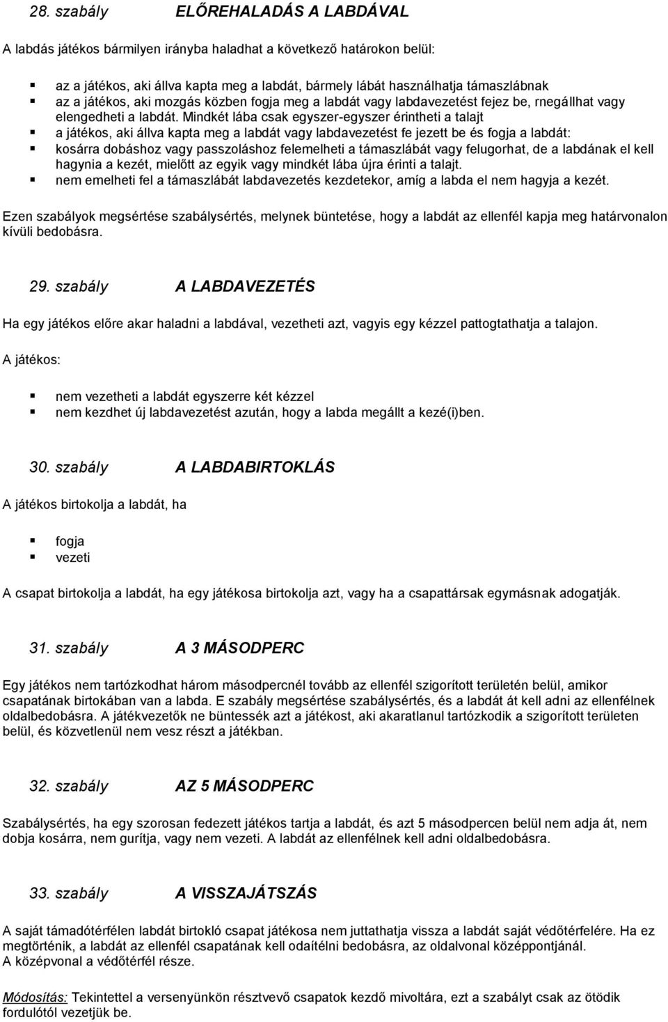 Szabályok. Minikosárlabdázás szabályai - PDF Ingyenes letöltés