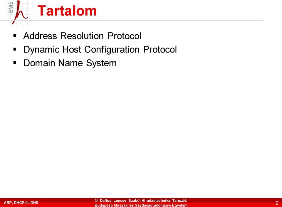 Dynamic Host Configuration