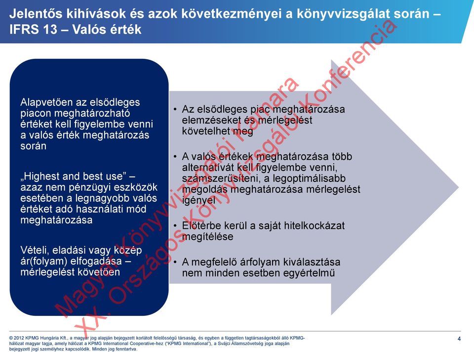elfogadása mérlegelést követően Az elsődleges piac meghatározása elemzéseket és mérlegelést követelhet meg A valós értékek meghatározása több alternatívát kell figyelembe venni,