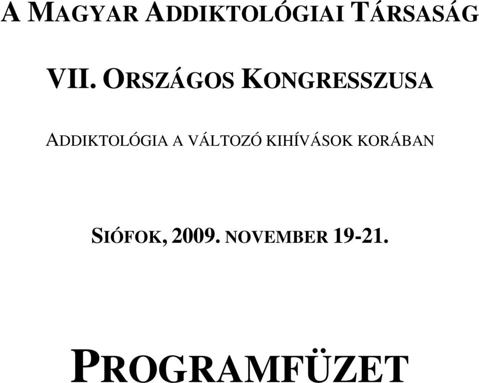 ORSZÁGOS KONGRESSZUSA