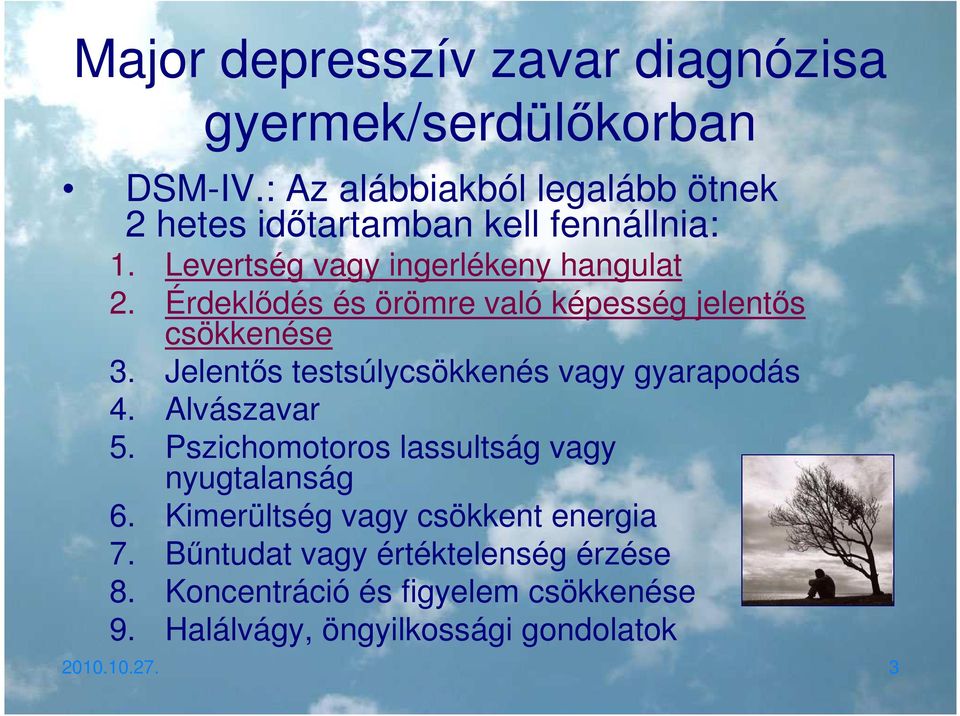 Depresszió és szuicidium felismerése és jellemzői gyermek és serdülőkorban  - PDF Ingyenes letöltés