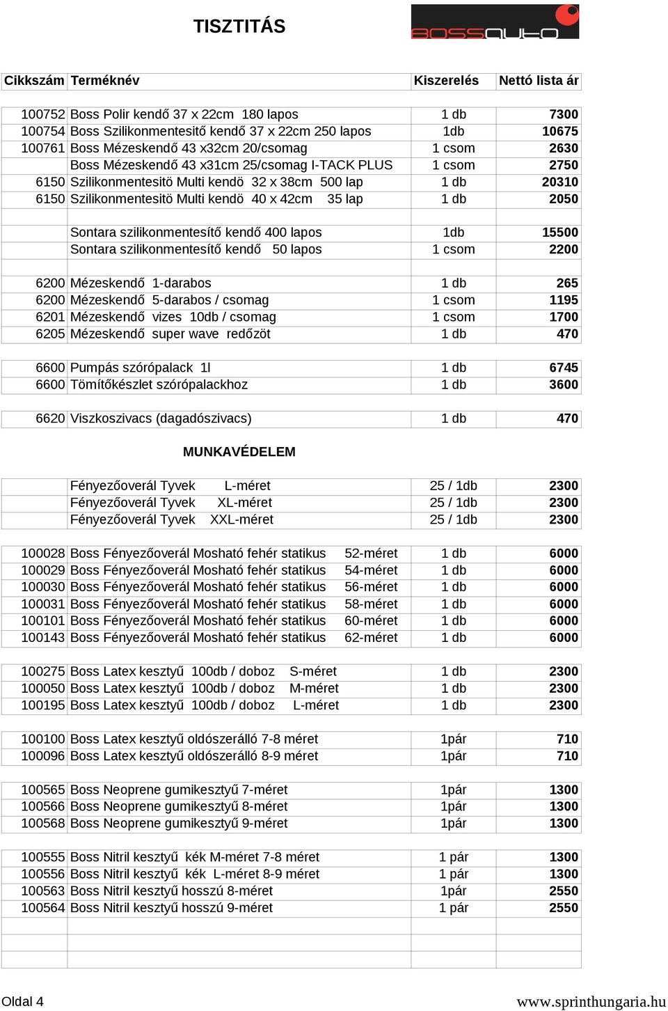 kendő 400 lapos 1db 15500 Sontara szilikonmentesítő kendő 50 lapos 1 csom 2200 6200 Mézeskendő 1-darabos 1 db 265 6200 Mézeskendő 5-darabos / csomag 1 csom 1195 6201 Mézeskendő vizes 10db / csomag 1