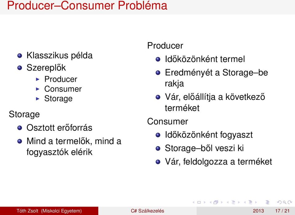 Storage be rakja Vár, előállítja a következő terméket Consumer Időközönként fogyaszt Storage
