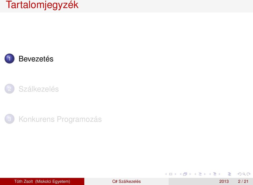 Programozás Tóth Zsolt