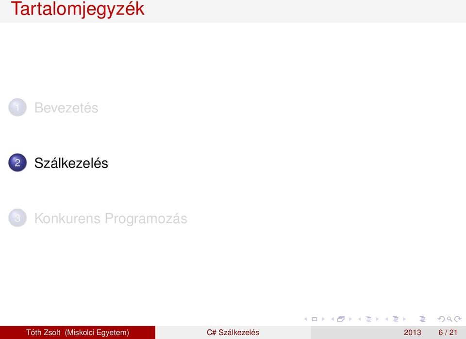 Programozás Tóth Zsolt