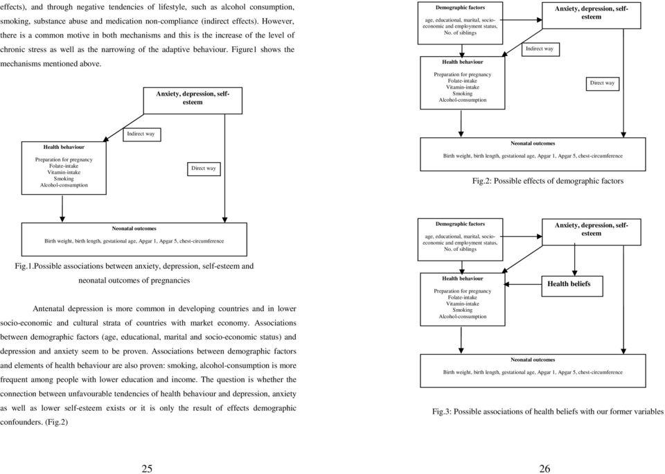 Figure1 shows the mechanisms mentioned above. Anxiety, depression, selfesteem Demographic factors age, educational, marital, socioeconomic and employment status, No.