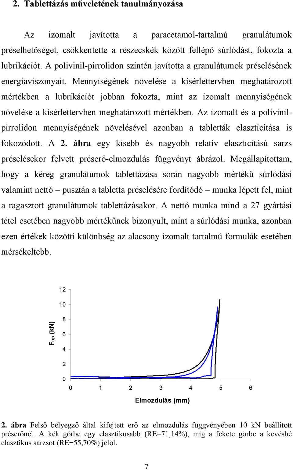 Mennyiségének növelése a kísérlettervben meghatározott mértékben a lubrikációt jobban fokozta, mint az izomalt mennyiségének növelése a kísérlettervben meghatározott mértékben.