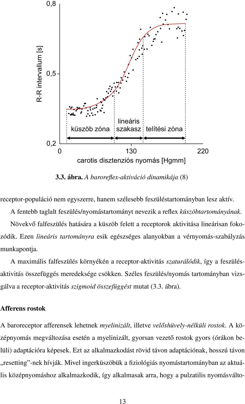 Ezen lineáris tartományra esik egészséges alanyokban a vérnyomás-szabályzás munkapontja.