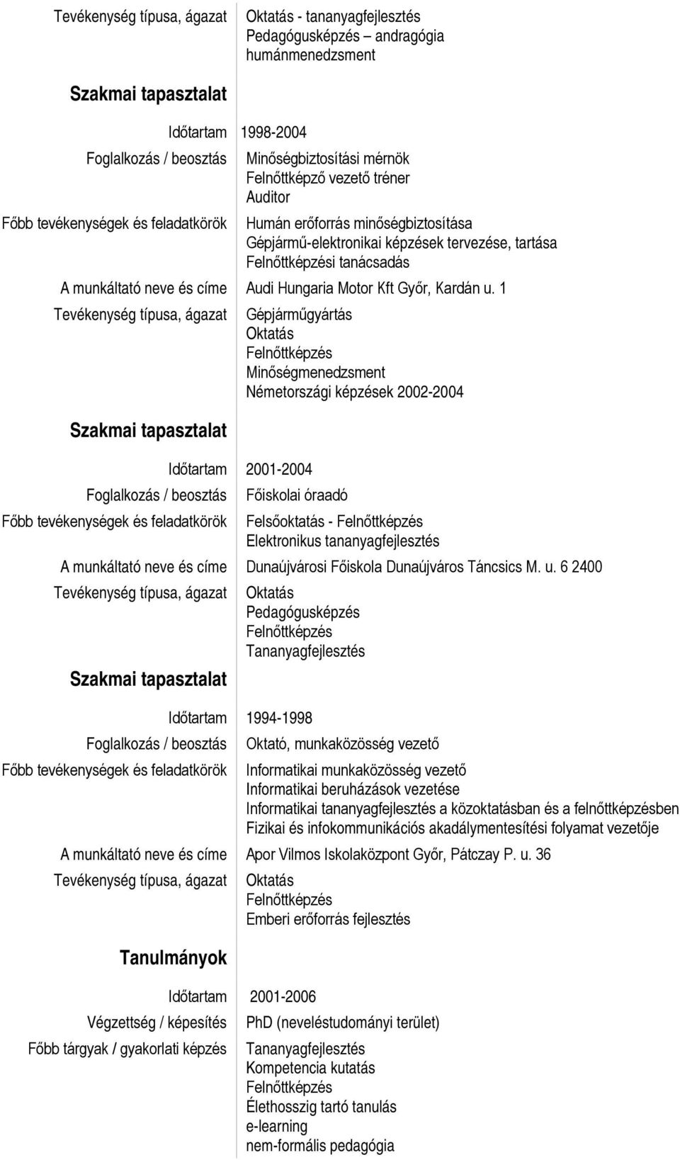 Kft Győr, Kardán u.