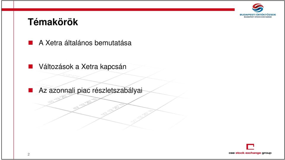 Változások a Xetra
