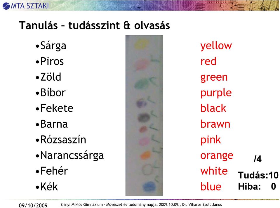 Narancssárga Fehér Kék yellow red green