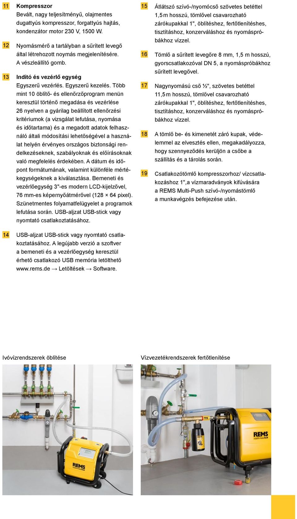 VILÁGÚJDONSÁG! EN ZVSHK 1) Elektronikus mosó és nyomásellenőrző egység  olajmentes kompresszorral. REMS Multi-Push. - PDF Ingyenes letöltés