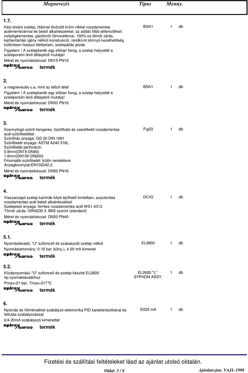 Szennyfogó szr hengeres, tisztítható és cserélhet rozsdamentes acél szrbetéttel Szrház anyaga: GG 20 DIN 69 Szrbetét anyaga: ASTM A240 36L Szrbetét perforáció: 0.8mm(DN5-DN80).
