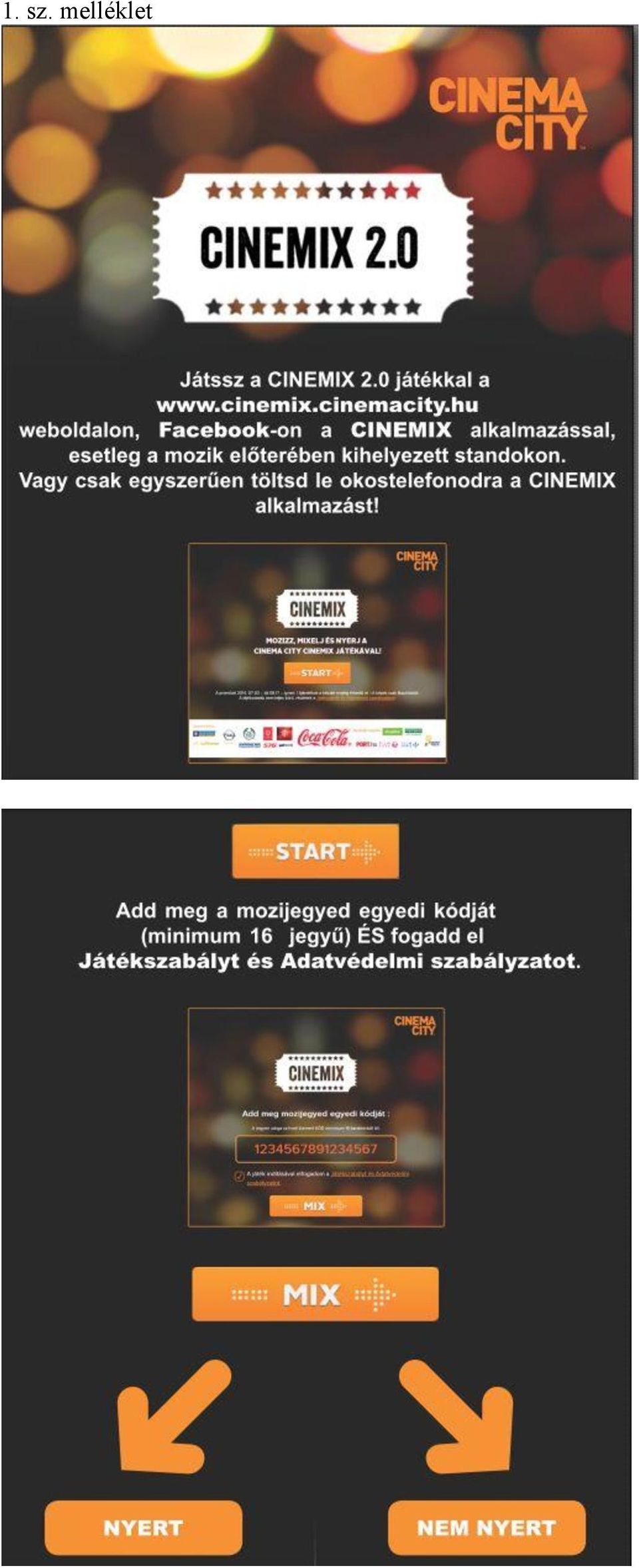 CINEMA CITY CINEMIX 2.0 elnevezésű promóció HIVATALOS JÁTÉKSZABÁLYA ÉS  ADATKEZELÉSI SZABÁLYZATA - PDF Ingyenes letöltés