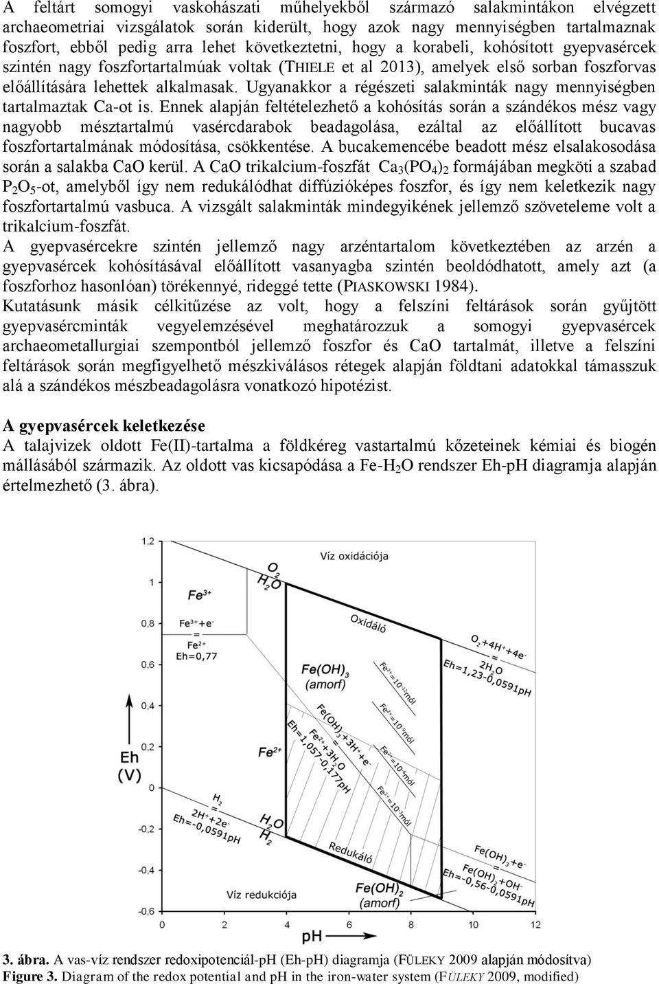 Ugyanakkor a régészeti salakminták nagy mennyiségben tartalmaztak Ca-ot is.