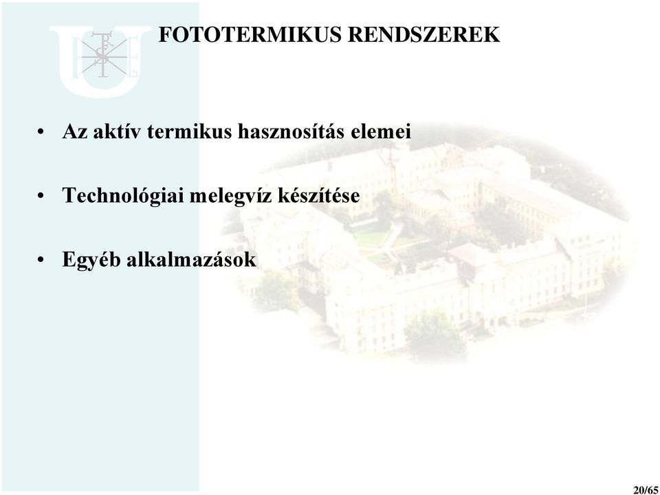 elemei Technológiai melegvíz
