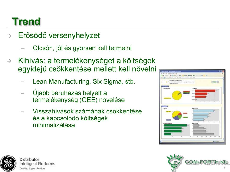Manufacturing, Six Sigma, stb.