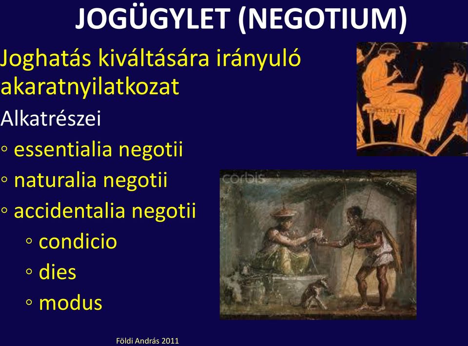 Alkatrészei essentialia negotii