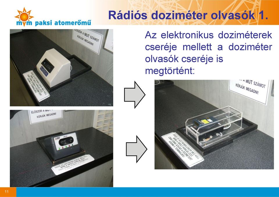 cseréje mellett a doziméter