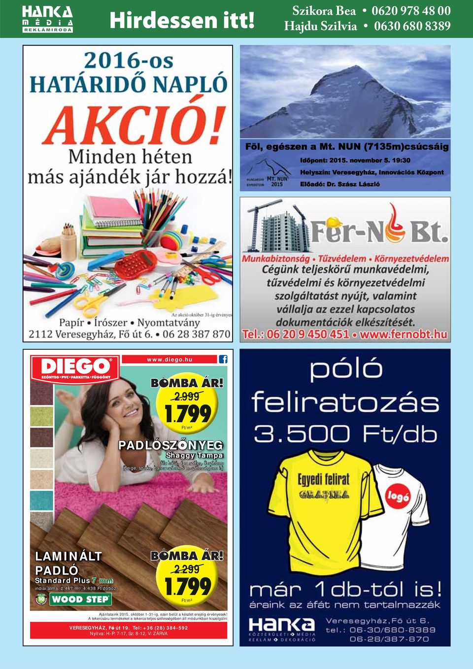 LAMINÁLT PADLÓ Standard Plus 7 mm indiai alma, 2,467 m²/ 4.438 Ft/doboz 2.299 2999. Ft/m² Ajánlataink 2015.
