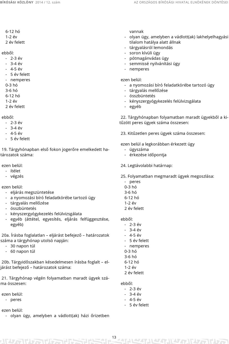 kényszergyógykezelés felülvizsgálata - egyéb (áttétel, egyesítés, eljárás felfüggesztése, egyéb) 20a.