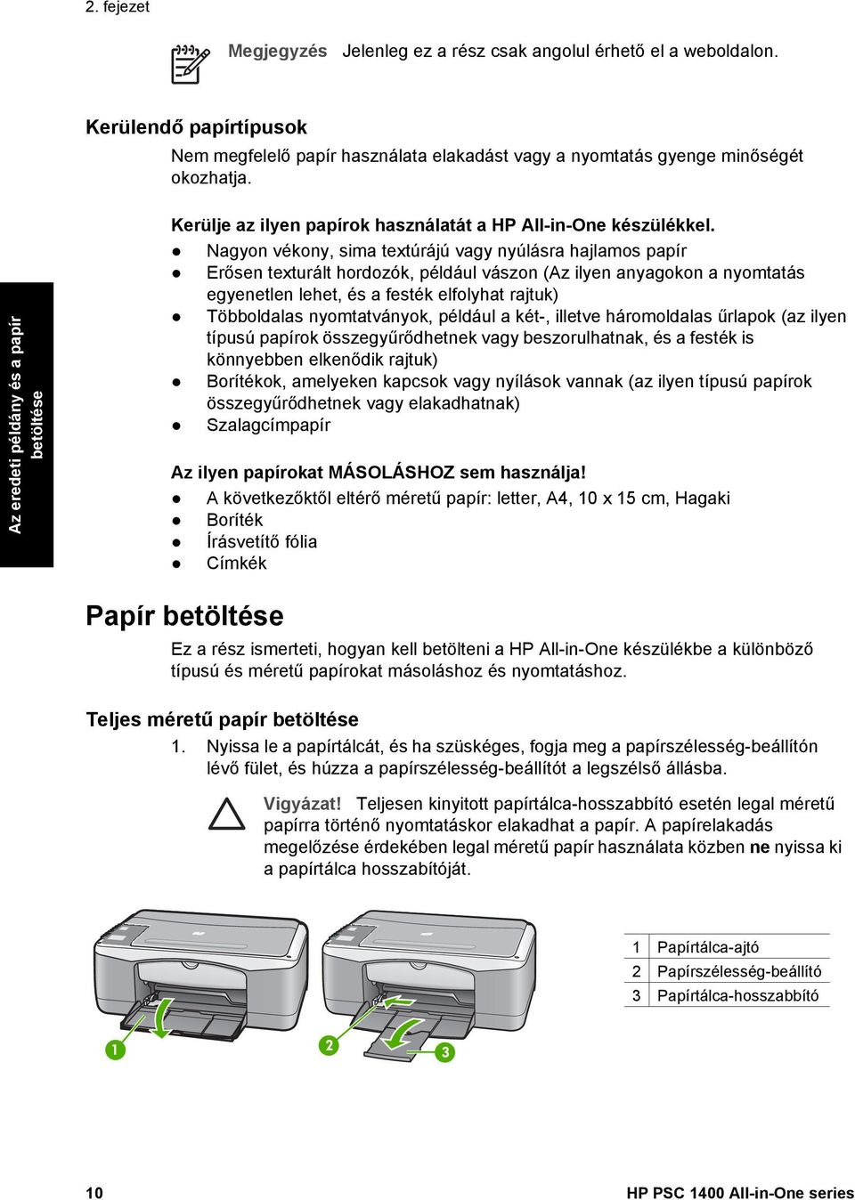 HP PSC 1400 All-in-One series. Használati útmutató - PDF Ingyenes letöltés