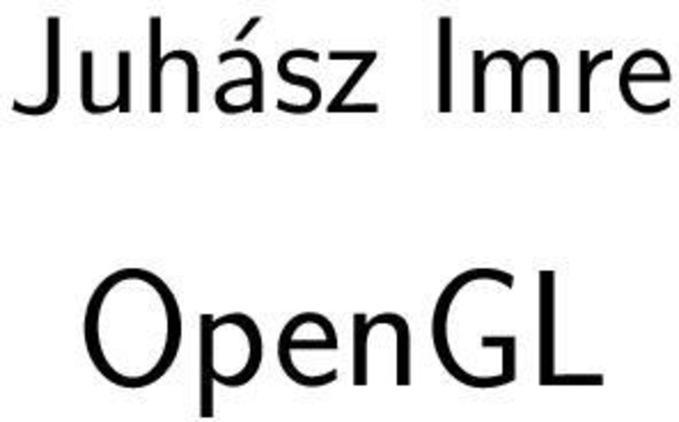OpenGL
