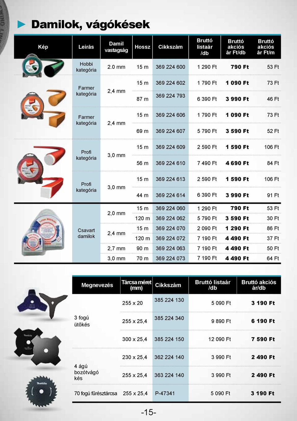 1 090 Ft 73 Ft 69 m 369 224 607 5 790 Ft 3 590 Ft 52 Ft Profi kategória 3,0 mm 15 m 369 224 609 2 590 Ft 1 590 Ft 106 Ft 56 m 369 224 610 7 490 Ft 4 690 Ft 84 Ft Profi kategória 3,0 mm 15 m 369 224
