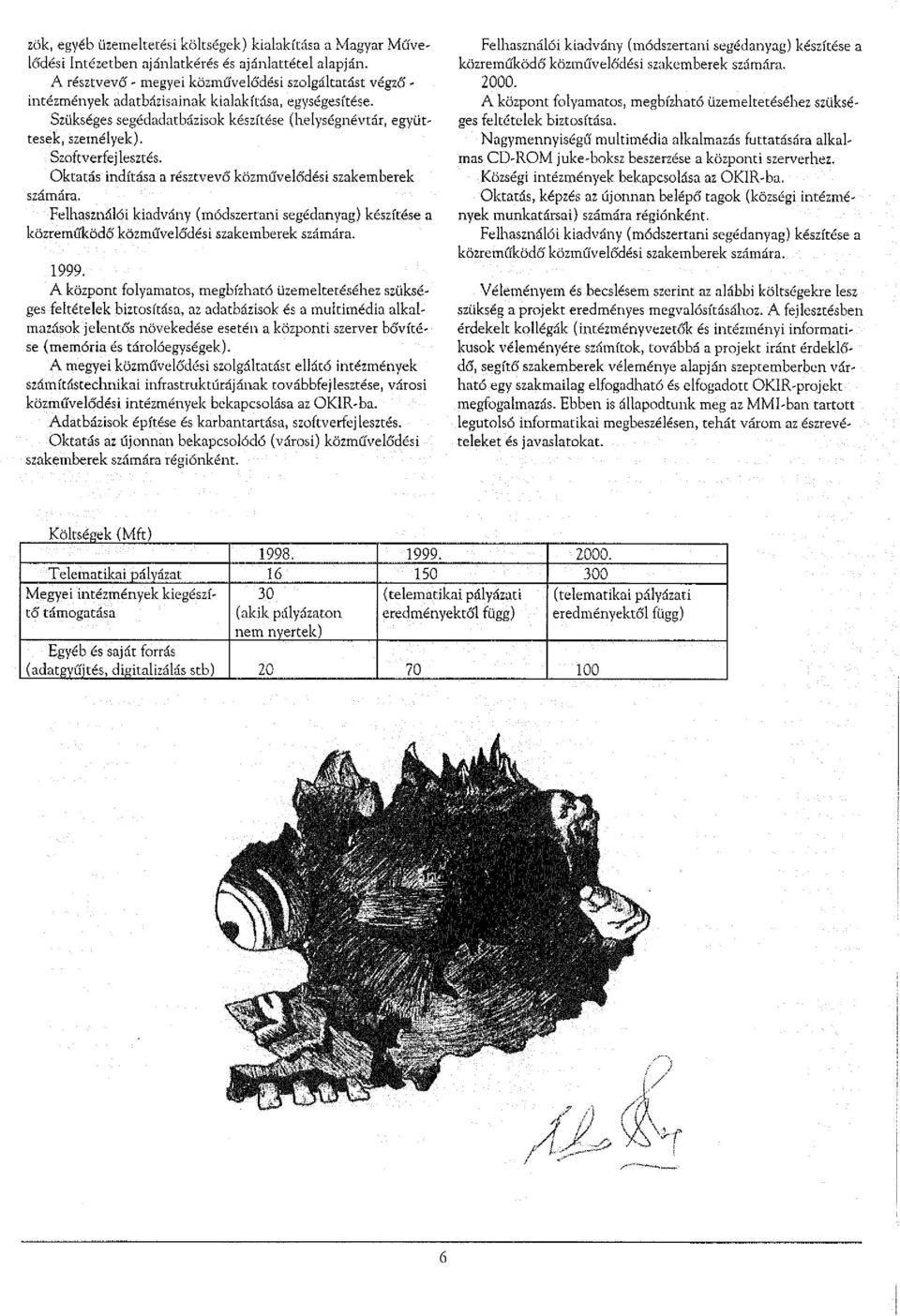 Szoftverfej lesztés. Oktatás indítása a résztvevő közművelődési szakemberek számára. Felhasználói kiadvány (módszertani segédanyag) készítése a közreműködő közművelődési szakemberek számára. 1999.