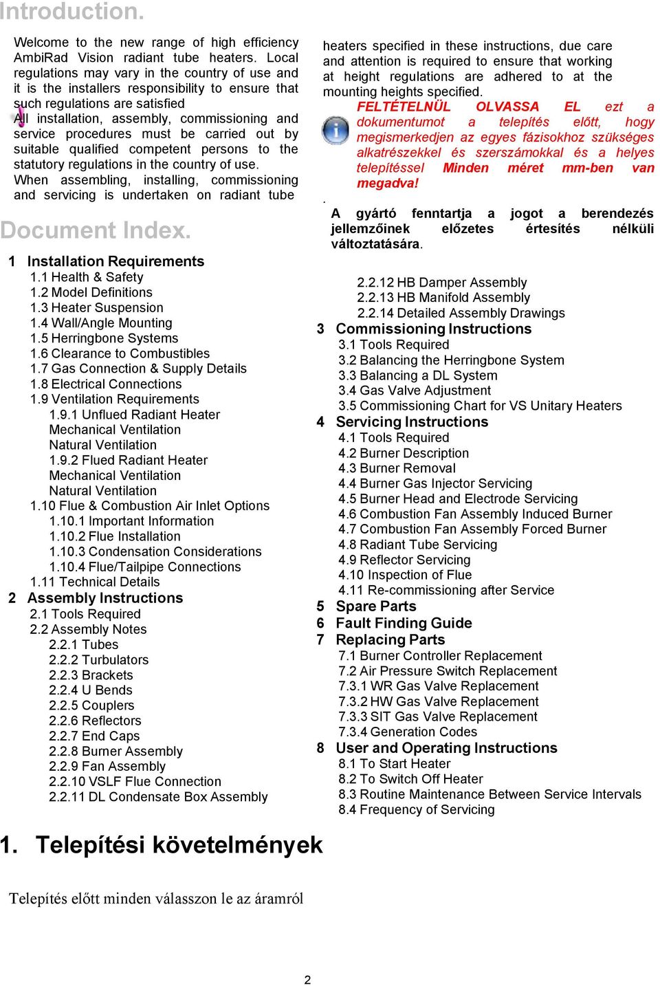 must be carried out by suitable qualified competent persons to the statutory regulations in the country of use.
