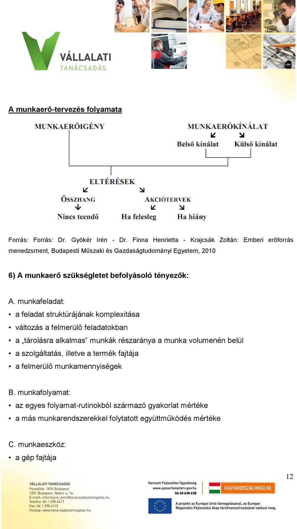 befolyásoló tényezők: A.