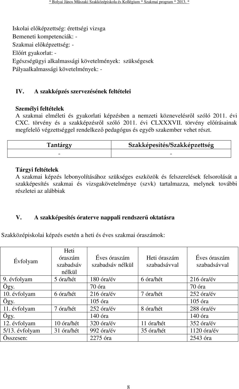 évi CLXXXVII. törvény előírásainak megfelelő végzettséggel rendelkező pedagógus és egyéb szakember vehet részt.