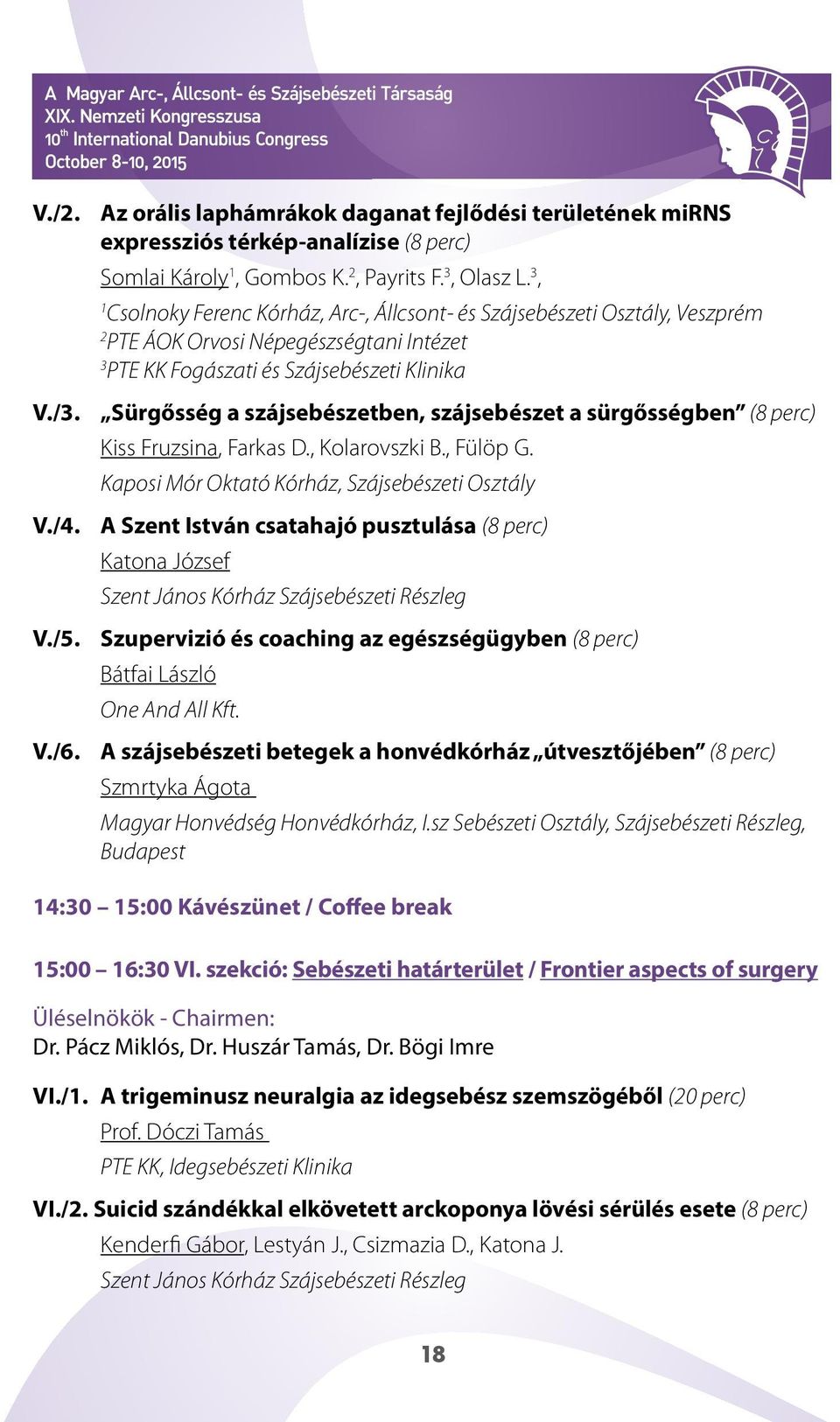 Részletes program. Department of Oral Biology, Semmelweis University,  Budapest 2 - PDF Ingyenes letöltés