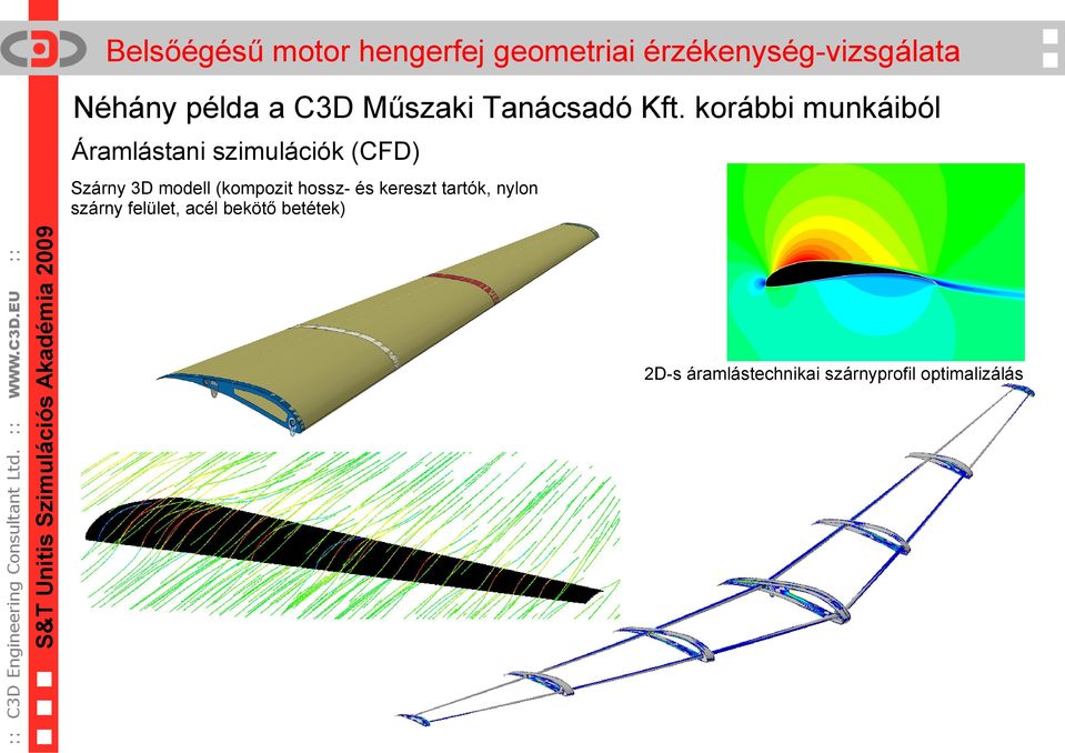 modell (kompozit hossz- és kereszt tartók, nylon szárny