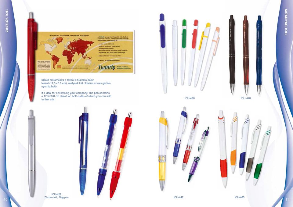 It s ideal for advertising your company. The pen contains a 17,5 6.