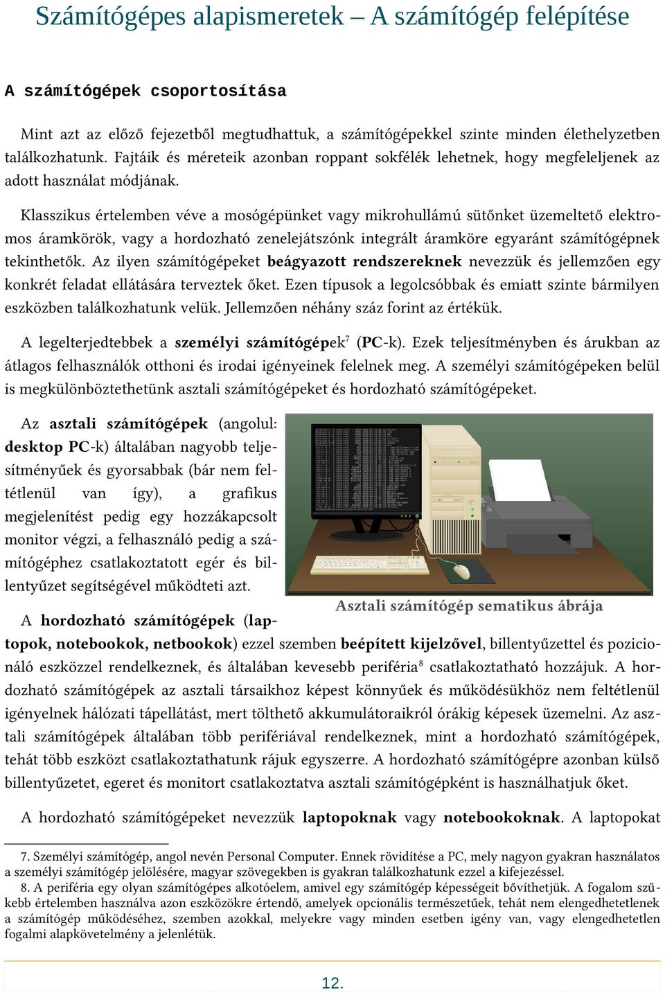 Számítógépes alapismeretek A számítógép felépítése - PDF Free Download