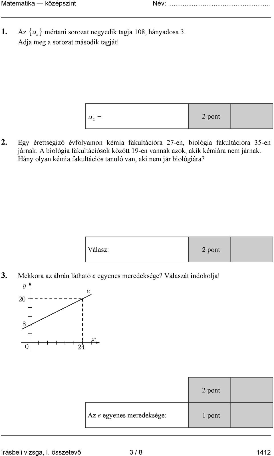 A biológia fakultációsok között 19-en vannak azok, akik kémiára nem járnak.