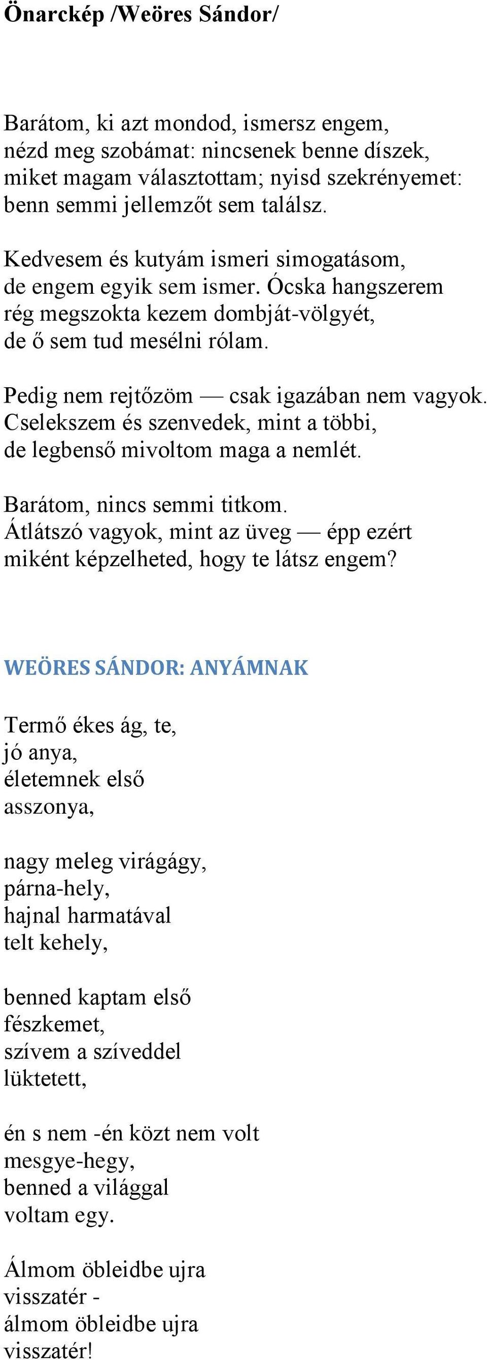 Cselekszem és szenvedek, mint a többi, de legbenső mivoltom maga a nemlét. Barátom, nincs semmi titkom. Átlátszó vagyok, mint az üveg épp ezért miként képzelheted, hogy te látsz engem?