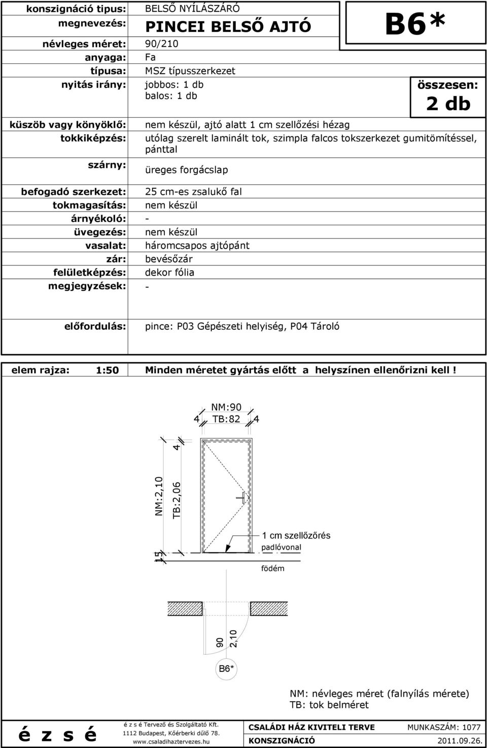 zsalukő fal dekor fólia 2 db pince: P03 Gépészeti