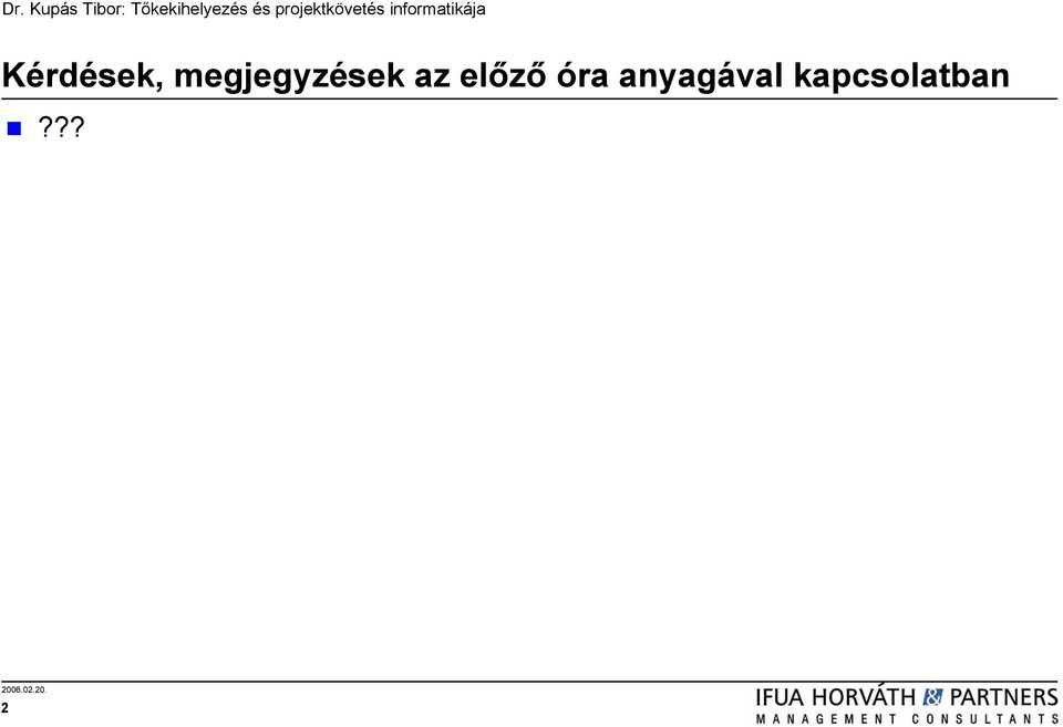 előző óra