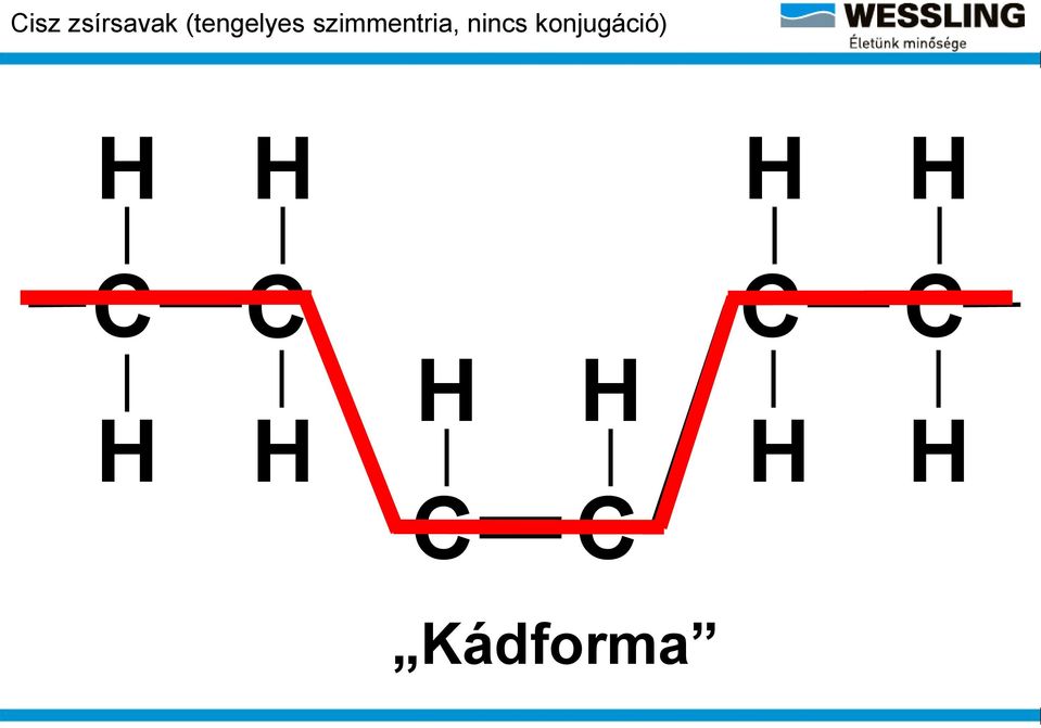 nincs konjugáció) H H H