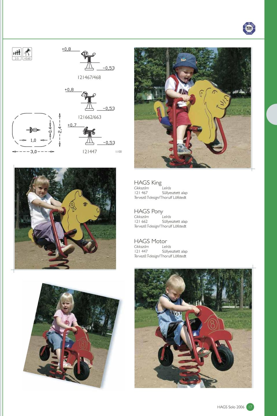 Süllyesztett alap Tervező: T-design/Thorulf Löfstedt HAGS Pony Cikkszám Leírás