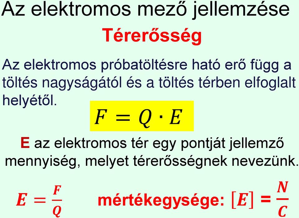 töltés térben elfoglalt helyétől.